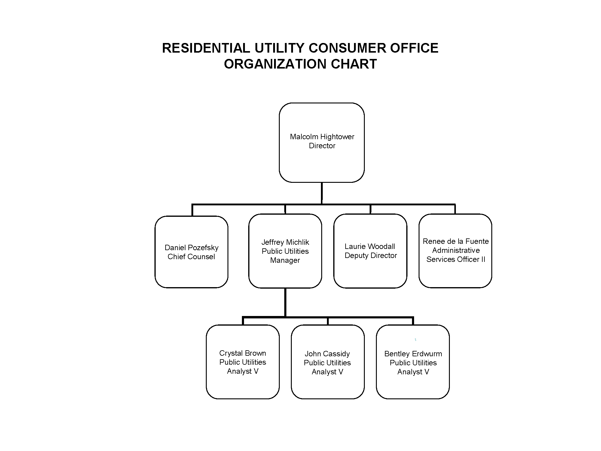 Organizational Chart for Ruco